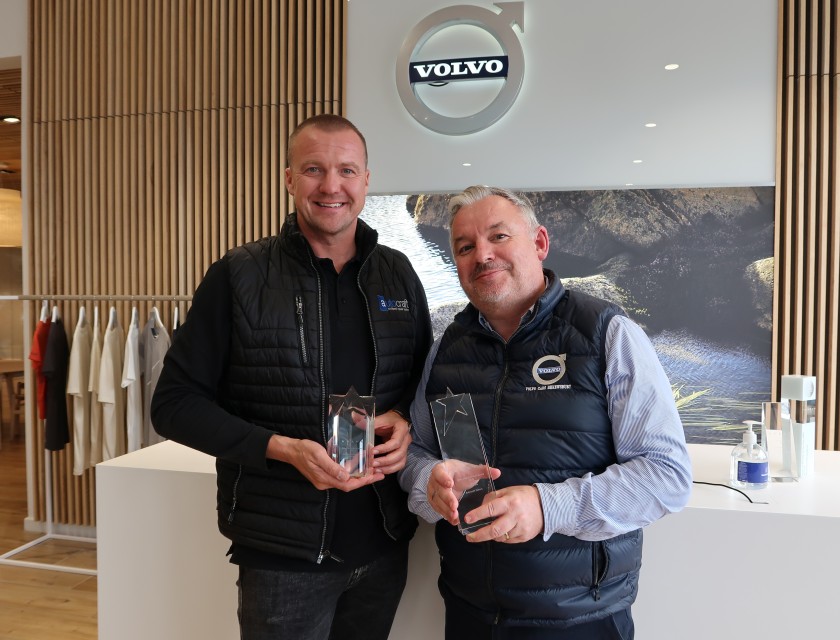 Pictured, Matt Fielding, Autocraft Director and Chris Carr, of Volvo Cars Shrewsbury