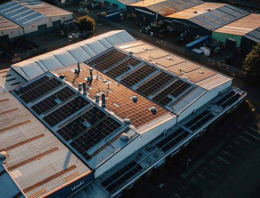 The 470 Piece Solar Panel System Atop Autocraft Telford in Hortonwood.